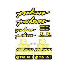 Sticker Seti Pulsar Rs200 Bajaj Motosiklet A4 Ebatı 04 Nötr