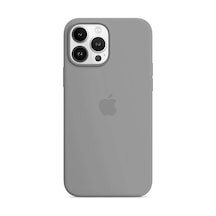 Apple  Uyumlu  iPhone 13 Pro Max Logolu İçi Kadife Silikon Lansman Kılıf-10 Renk