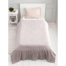 Mulberry Estelita Super Soft Tek Kişilik Fitilli Battaniye 160 x 220 Krem Rengi
