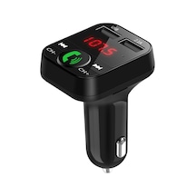 Aubyhe Araç İçi Bluetooth Mp3 Çalar, Fm Radyo, Usb Şarj, Çift Usb Girişli, Siyah