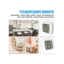 Ulzyvf Ve Termometre Sıcaklık/nem Sera Ölçer Ofis, Mini Mekan İçin İç Higrometre Hassas Ev, Dijital Bebek - Hh