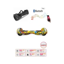 Citymate Hoverboard 6.5 inch Elektrikli Kaykay Scooter Full Ledli Bluetooth Hoparlörlü Çanta Hediye D08