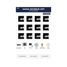 12 Kameralı 5mp Güvenlik Kamera Seti 5mp Full Color Sesli Bullet Dış Mekan 4tb 15 Gün Kayıt
