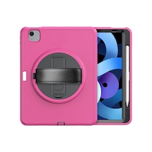 İpad 2022 10.9 10.nesil Kılıf Hand Strap Tablet Kılıfı - Pembe Diğer