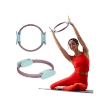 Gaiam Pilates Ring Fitness Circle - Hafif Ve Dayanıklı Köpük Dolgulu Kollar Kolları, Uyluklar/bacaklar Ve Çekirdek Tonlama İçin Esnek Direnç Egzersiz Ekipmanları