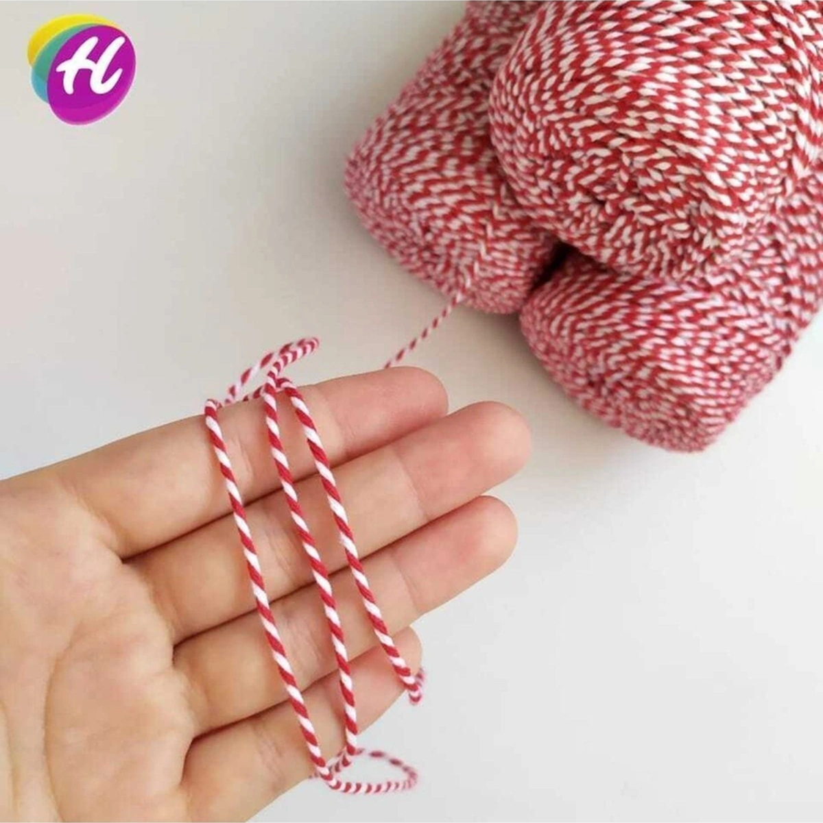 Kırmızı Beyaz Marteniçka Boncuk Ipi - Bileklik Ipi 0rt. 70 Metre