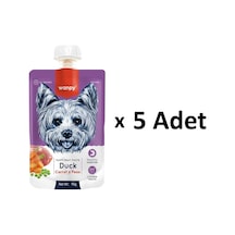 Wanpy Taze Ördekli ve Havuçlu Köpek Et Ezmesi 5 x 90 G