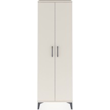 Arges Dolap Tek Raflı 2 Kapaklı Tek Askılı 60x30x182 Aytaşı-a... Aytaşı