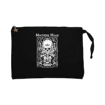 Machine Head Catharsis Siyah Clutch Astarlı Cüzdan / El Çantası