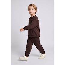 Defacto Bisiklet Yaka Uzun Kollu Üst Lastikli Paça Alt 2li Takım Erkek Bebek I0249a526wnbn267 Kahve-bn267