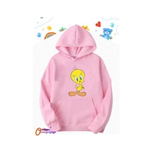 Tweety Çocuk Sweatshirt Hoodie Pembe Tweety Çocuk Sweatshirt Hoodie Pembe