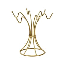 Edora Home Gold Dikey 6 Kancalı Bardak, Kupa, Fincan Askılığı - Metal Paslanmaz Mutfak Düzenleyici
