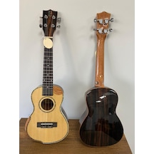 Concert Boy G Özel Üretim Venge-Ladin Kapak Ukulele-Kalın Kılıflı