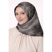 Levidor Tensel Eşarp Batik Desen Siyah siyah