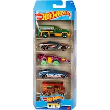 Hot Wheels Beşli Araba Seti City Htv39