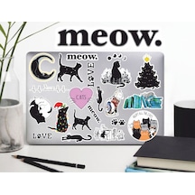 Kedi Aşkı Sticker Seti Laptop Ajanda Pc Tablet Telefon Defter Etiket Bullet Journal Diğer