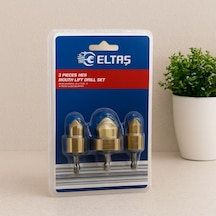 Plastik Boru Ve Sac Metal Delme Bits Uç Seti 3'lü 15-19-24 Mm