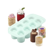 Valletta Linda 8 Bölmeli Silikon Bardak Buz Kalıbı Dondurma Çok Renkli