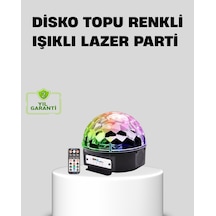 Ritim Hassasiyetli Bluetooth Hoparlörlü Disko Işığı Döner Led Efektli Çok Renkli