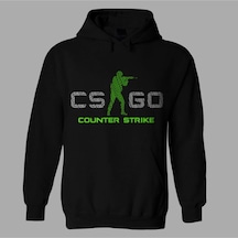 Startmore Oversize Unisex Cs Go Counter Strike Siyah Sweatshirt Siyah