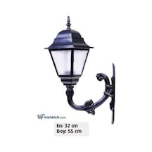 Abs Kare Fenerli Park Bahçe Aydınlatma Duvar Apliği 55X32 Diğer