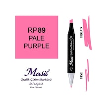 Çift Uçlu Marker Grafik Çizim Kalemi 89 Açık Mor
