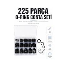 225 Parça Profesyonel O-ring Conta Kiti Su, Yağ Ve Hava Sızdırmazlık Tamir Seti Çok Renkli