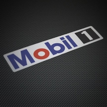 Oto Sticker Mobil 1 Logo Sticker 2 Adet  -