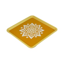 Zuccii Home Alaçatı Tepsi - Sarı - 32,5x32,5 Cm Çok Renkli
