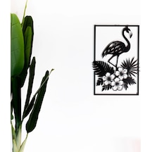 Flamingo Kuş Figürlü Metal Duvar Tablosu