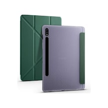 Samsung Uyumlu Galaxy Tab S7 Plus T970 Kılıf Tri Folding Smart With Pen Samsung Uyumlu Galaxy Tab S7 Plus T970 Kılıf Tri Folding Smart With Pen
