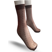 Flavour Kadın Puan Dizaltı Çorap-Kahve-Standart