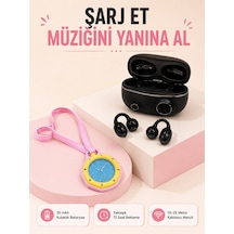 Kablosuz Kulaklık Seti Ve Pembe Askılı Analog Charm Saat Günlük Kullanım Kampanyası - Lisinya