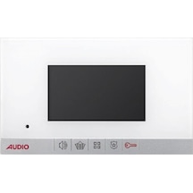 AUDIO 001198 B 4,3'' GÖRÜNTÜLÜ DİAFON (MEKANİK BUTONLU BEYAZ)