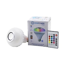 2ın1-kumandalı Rgb Led Ampul - Bluetooth Hoparlör Müzik Çalar Led-7w - Hoparlör-3w 5468