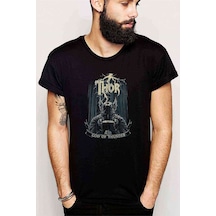 Thor Baskılı Siyah Erkek Tshirt