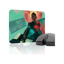 Detroit Become Human Kaymaz Dikişli Kauçuk Oyuncu Mousepad V5 - 22x18 Gaming Mouse Pad Fare Altlığı
