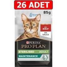 Purina Pro Plan Pouch Kısırlaştırılmış Sığır Etli Kedi Konservesi 26 x 85 G