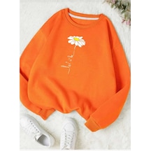 Kozia Outdoors Baskılı Oyaka Unisex Oversize Sweatshirt Oyakalar4 Oranj