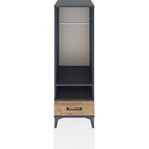 Hyperion Dolap 2 Raflı Tek Çekmeceli Tek Askılı 44x44x134 Antrasit-çam Antrasit
