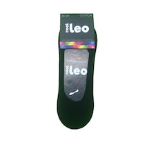 Leo 3 Çift Siyah Renk Babet Çorap Siyah