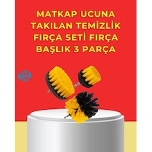 Matkap Ucu Temizlik Aparatı 3 Lü Fırça Seti