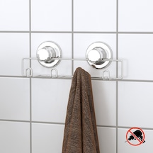 Teknotel 4'Lü Vakumlu Portmanto Vestiyer Elbise Askısı Krom Dm244 Krom