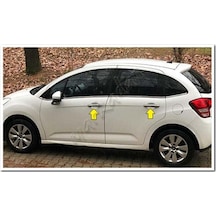 DB Chrome Citroen C3 Kapı Kolu Nikelajı 2009-2016 4 Kapı P.Çelik
