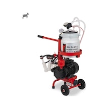 Melasty Micro İkili Keçi Süt Sağma Makinesi Alüminyum Güğüm - Silikon Memelik Micro Kuru Pompa