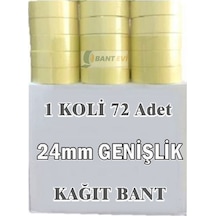 Maskeleme Bandı 72 Adet 24Mm Kağıt Boya Bantı
