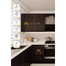 Yapışkanlı Folyo - Real Ceviz Duvar Kaplama Paneli - Mobilya Duvar Kapı - 120cm Genişlik - Vw824 120 X 300 Cm