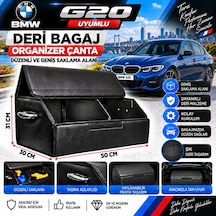 Bmw G20 Uyumlu Oto Bagaj Organizeri Deri Bagaj Kutu Çanta 1