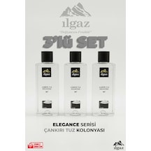 Ilgaz Çankırı Tuz Kolonyası 3'lü Set 80 Derece 400 Ml Elegance Series