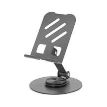 Ayarlanabilir Telefon Ve Tablet Standı 360 Döner Metal 4.7-13 İnç Siyah Hdx8023
